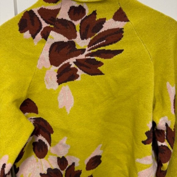 Anthropologie Floral Mock Neck Sweater-S - Reg $128 - Picture 2 of 6